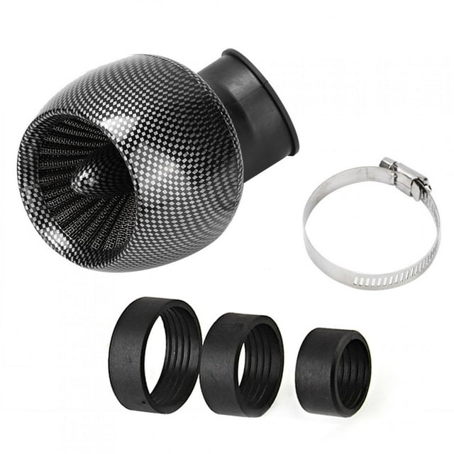 Air Filter,Carbon Fiber Texture Universal Motorcycle Air Filter Air Cleaner Ultra Responsive