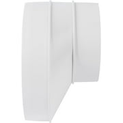 Repa Market 6 to 4 Round Plastic Duct Reducer - PVC Pipe Increaser, HVAC Exhaust, Intake