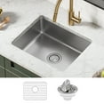 thumbnail image 2 of KRAUS Dex 21” Undermount 16 Gauge Stainless Steel Single Bowl Kitchen Sink, 2 of 7