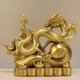 thumbnail image 3 of Nvzi Estatua de dragón chino Feng Shui de latón, escultura para decoración del hogar y la oficina, adornos de mesa para atraer riqueza y éxito, regalos de buena suerte, estilo D, grande., 3 of 4