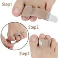 DssFDGR 8Pcs Middle Toe Extender Day and Night with Male and Female Finger Dividers Toe Bandages
