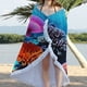 thumbnail image 4 of Toalla de playa, Toalla de microfibra, Toalla redonda estampada, Manta de playa antiarena, Toalla supercolorida, Toalla plegable portátil, Toalla de viaje, Toalla de piscina, Toalla de, 4 of 9
