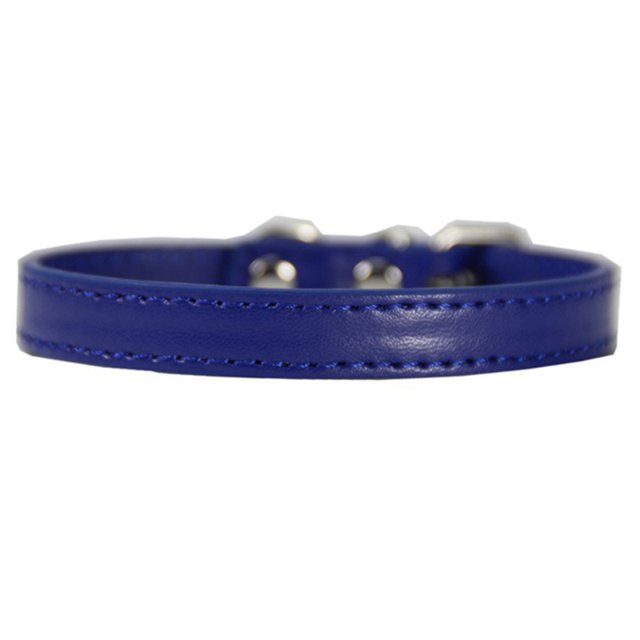 Faux Leather Collar Metal Buckle Pet Collar Adjustable Pet Collar for Small Dogs