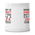 thumbnail image 3 of Nobody's Perfect Except GOLF R Drive Coffee Tea Ceramic Mug Office Work Cup Gift15 oz, 3 of 3