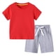 thumbnail image 1 of Odeerbi 18M-12Y Niños Niñas Conjunto de Verano Deportivo Camiseta de Manga Corta de Algodón Shorts Conjunto de Dos Piezas Suave, 1 of 4