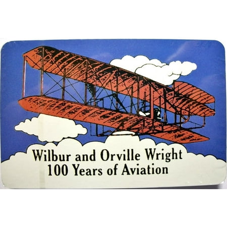 Aviation Card - Wilbur and Orville Wright 100 Years of Aviation Souvenir Playing Cards