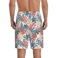 thumbnail image 2 of Yiaed Tropical Leaves for Men's Soft Sleep Pajama Short Lounging Pajama Shorts-Small, 2 of 8