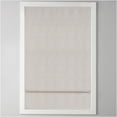 thumbnail image 2 of JERFIT Basketweave Textured Cordless Roman Shade, Thermal Room Darkening Window Blind, Ivory Polyester Fabric, Inside/Outside Mount, 64" Length, 2 of 10