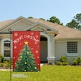 thumbnail image 2 of JOOCAR Merry Christmas Tree Garden Flag for Winter Christmas Home Outdoor Garden Yard Door Decor 12x18 inch, 2 of 5