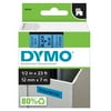DYMO Standard D1 Labeling Tape for LabelManager Label Makers, Black print on Blue tape, 1/2'' W x 23' L, 1 cartridge