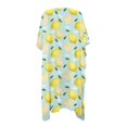 thumbnail image 5 of Xoenoiee Lemon Butterfly Leaves Pattern Womens Beach Cover Up Kimono Short Sleeve Swimsuit Coverup Open Front Cardigan Summer Swimwear for Beach Travel Water Activitiesty, 5 of 6