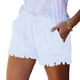 thumbnail image 3 of Pantalones cortos de mezclilla Sonducket con cordón de Cintura alta mujer Blanco, 3 of 6