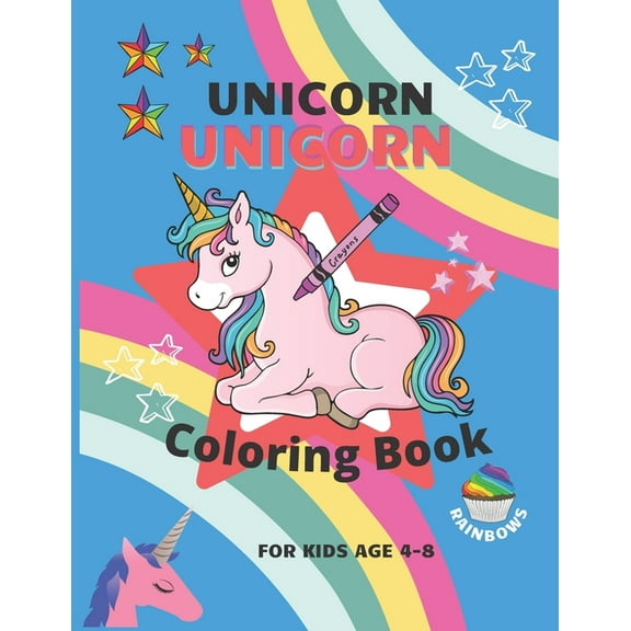 Unicorn Coloring Book: For Kids Ages 4-8 (Paperback)