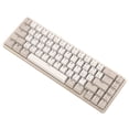 thumbnail image 1 of Teclado mecánico personalizado CNC de 67 teclas con estabilizadores atornillables PCB, estabilizador de teclas 2u chapado en oro transparente, 1 of 3