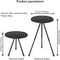 thumbnail image 3 of Portable Folding Round Dining Table, Three-foot External Telescopic Table, Aluminum Alloy Coffee Table, Liftable Table For Hiking And Picnic, 3 of 5