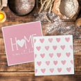 thumbnail image 2 of Pink Heart Love Home Sweet Home Valentine''s Day Kitchen Towels Dish Towels, 10x10 Inch Anniversary Wedding Decoration Hand Towels Set of 2, 2 of 6