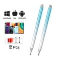 thumbnail image 1 of Universal Touch Screen Pen For iPhone Accessorie For Apple Haiwei Samsung Stylus For iPad Magnetic Tilt Sensitive 2pcs-2 in 1-Blue, 1 of 6