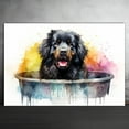 thumbnail image 2 of Tibetan Mastiff Dog Canvas Bathroom Décor - Unique Bath Wall Decor - Modern Canvas Bathroom Wall Art - Room Decor - Bathroom Decorations - Restroom Sign - Wall decor living room, 2 of 4