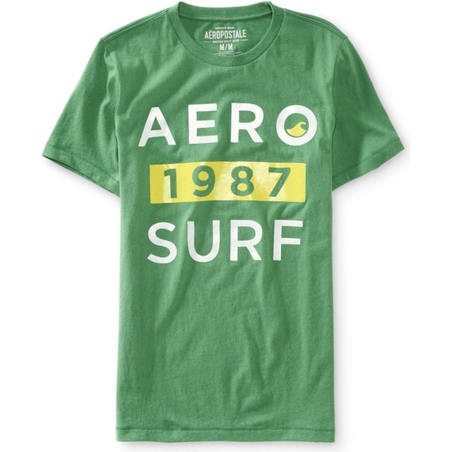 Camiseta gráfica Aeropostale 1987 Surf verde grande