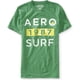 thumbnail image 1 of Aeropostale 1987 Surf Graphic playera para hombre, verde, XS Aeropostale  Camiseta gráfica, 1 of 1
