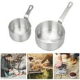 thumbnail image 2 of Stainless Nonstick Sauce Pan, 50ml And 100ml Small Saucepan, Silvery Cooking Pot with Handle, Non toxic Kitchen Sauce Pot, Non stick Saucier Pan, Induction Pot, 2 of 8