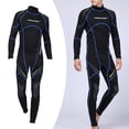 thumbnail image 4 of Combinaison de Plongée Combinaison Néoprène Premium 3mm Hommes pour la Plongée en Apnée Surf Chasse Sous-Marine, XXL, 4 of 10