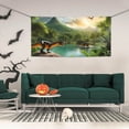 thumbnail image 2 of Sigee Lake Forest Dinosaur for Large Happy Holiday Banner for Outdoor Indoor Home Wall Photo Background-, 2 of 8