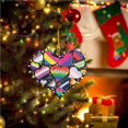thumbnail image 3 of serony 6pcs Christmas Wooden Pendant with Exquisite Patterns Christmas Tree Decoration Wooden Snowman Pendant Hanging-mounted Christmas Decorations for Home Party Decoration, 3 of 9