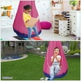thumbnail image 6 of Littleduckling Swing Pod Chair for Kids without Cushions Folding Hanging Durable Child Hammock Nest for Suspension Seats (Pink), 6 of 9