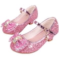 thumbnail image 6 of Quealent Girls Toddler/Little Kid Jada Dress Mary Jane Pumps Bow Low Heels Party Wedding Princess Shoes Pink for Size 13, 6 of 6