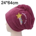 thumbnail image 2 of Toalla turbante ultra absorbente y seca para envolver el cabello, adecuada para mujeres con cabello largo, cabello rizado, etc., 2 of 5