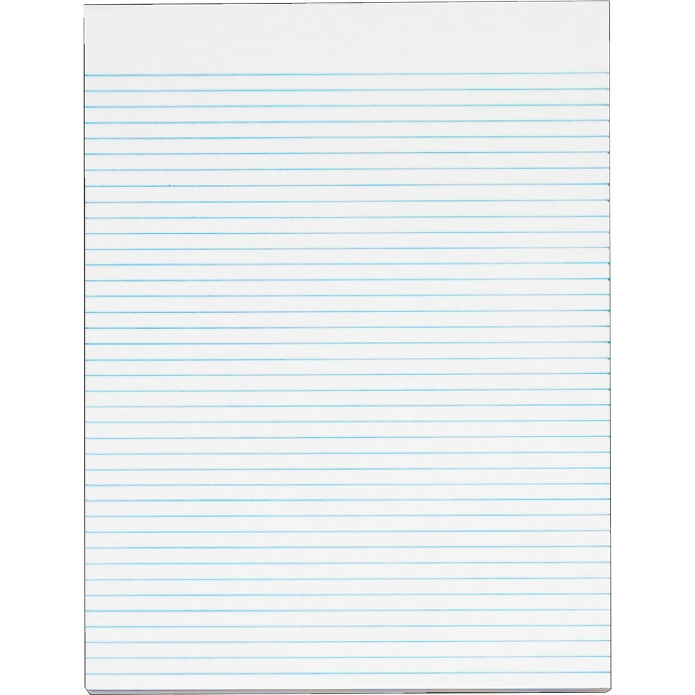 TOPS Narrow Ruled Glue top White Writing Pads Letter, 12 / Pack