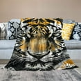 thumbnail image 2 of Shiartex  Throw Blanket Flannel Plush Blanket for Bed Couch Sofa Chair Aesthetic Cute Soft Warm for Girls Women Leopard Cheetah Cow Tiger-Yellow Cheetah White, 2 of 6