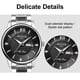 thumbnail image 5 of Mirar Irfora WLISTH S901 Reloj de pareja clásico y elegante Reloj de pulsera de cuarzo multifuncional para él y para ella Reloj de vestir informal de negocios para hombres y mujeres con calendario / L Irfora Mirar, 5 of 7