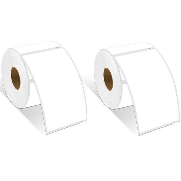 GREENCYCLE 2 Roll (300 Labels/Roll) Large White Shipping Address Label Compatible for Dymo 30256 2-5/16''(59mm) X 4''(101mm) LabelWriter Printer,BPA Free