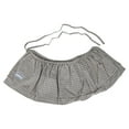 thumbnail image 3 of lanema Plaids Print Ruffled Mini Apron Skirt Double Layer Adjustable Waist Tie Skirt, 3 of 13