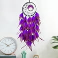 thumbnail image 6 of Blukids Large Dream Catchers for Girls Women Room Decor Boho Moon Dream Catcher Wall Decor Turquoise Hanging Ornament for Living Room Dorm Decor Hippie Gifts(Purple), 6 of 6