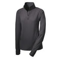 thumbnail image 7 of Yellow Rooster Women's Sport Wick Stretch 1/2 Zip Pullover Charcoal Grey L, 7 of 7