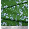 thumbnail image 3 of Soimoi Green Velvet Fabric Leaves & Orchids Floral Decor Fabric Printed Yard 58 Inch Wide, 3 of 3