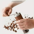 thumbnail image 2 of MesaSe Hand-cranked Stainless Steel Coffee Bean Grinder  Grinder Coffee Machine  Hand-cranked Coffee Machine  Hand-cranked Bean Grinder  Portable Coffee Bean Grinder Set  Outdoor Camping, 2 of 7