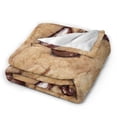 thumbnail image 2 of Wijzvio Chocolate Chip Cookie Throw Blanket Soft Fuzzy Fleece Blanket For Couch Bed Living Room Decoration 40"X30", 2 of 9