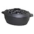 thumbnail image 3 of John Wright 31666 Black Matte Lattice Steamer, 3 of 3
