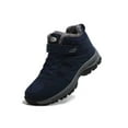 thumbnail image 4 of Gomelly Womens Mens Warm Casual Shoes Non-Slip Sneakers Plush Lined Walking Shoe Comfortable Winter Boot Outdoor Climbing Snow Boots Men's Blue 8, 4 of 8