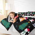 thumbnail image 4 of Homewish Cute Cartoon Cat Bedding Comforter Set,Merry Christmas Twin Comforter Sets,Xmas Gifts Tree Bedding Set For Girl Boy,Breathable Home Decor Reversible,2pcs, 4 of 8