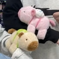 thumbnail image 2 of GKNET Cartoon Stay Wire Rotate Tail Capybara Clap Circle Toys Slap Snap Wrap Wristband-Pink, 2 of 8