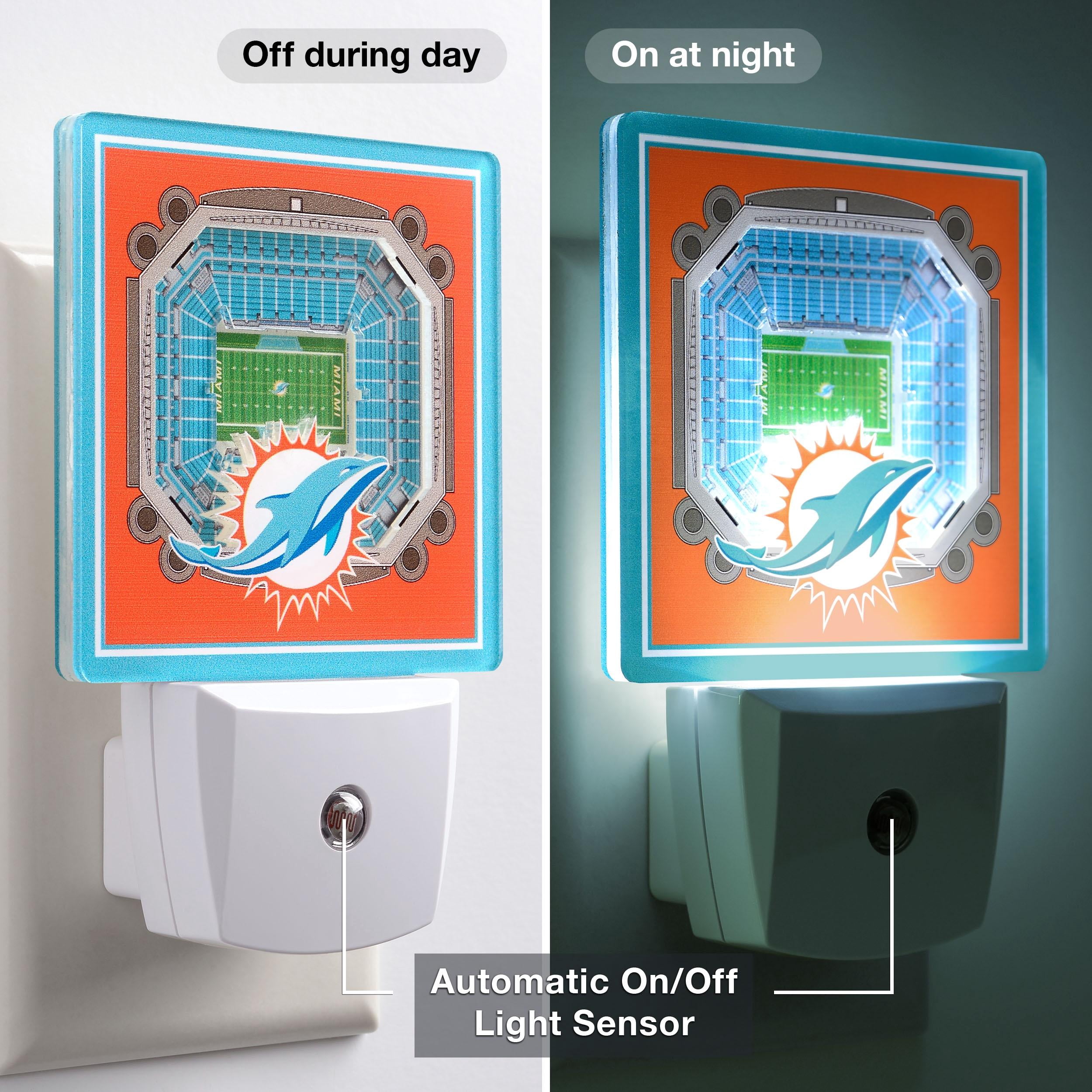 YouTheFan NFL Miami Dolphins StadiumView Nite Light
