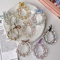 thumbnail image 3 of ZPAQI 2Pcs Shiny Colorful Hair Ties Clear Bubble Beaded Kewelry Scrunchies Rubber Rope, 3 of 15