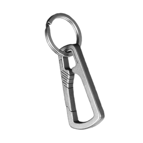 Titanium Alloy Carabiner Keys Clip Keychain Quick Release Buckle Keys Rings