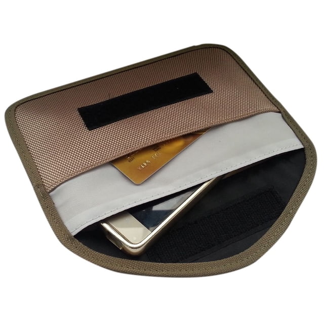 Bolsa de almacenamiento de teléfono móvil Bloqueador de RFID Teléfono móvil Singal Blindaje Cartera Llave Estuche para tarjeta de crédito Estuche Methold TX1117-02