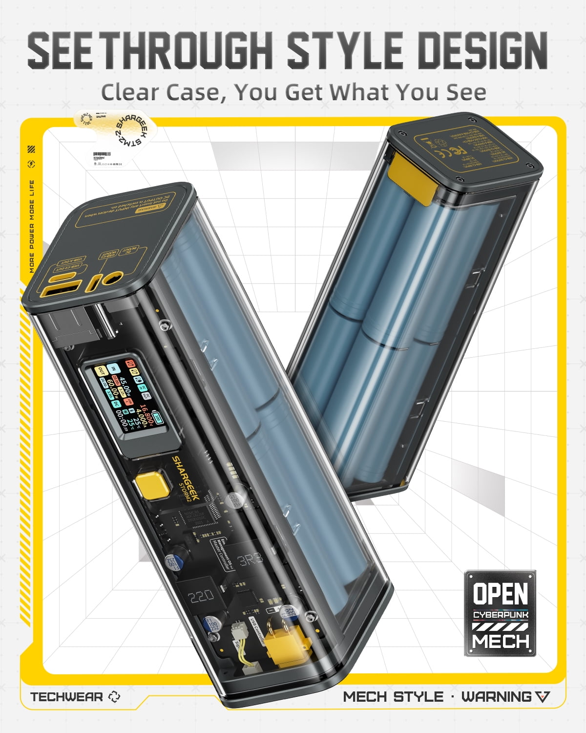 Buy Shargeek Portable Charger, Storm 2 100W 25600mAh Laptop Power Bank